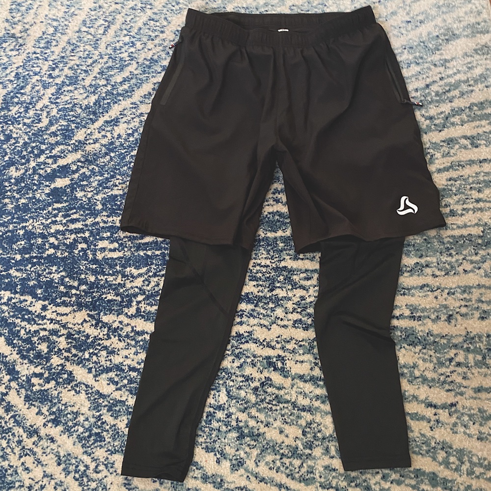 Silkworld black athletic pants | medium